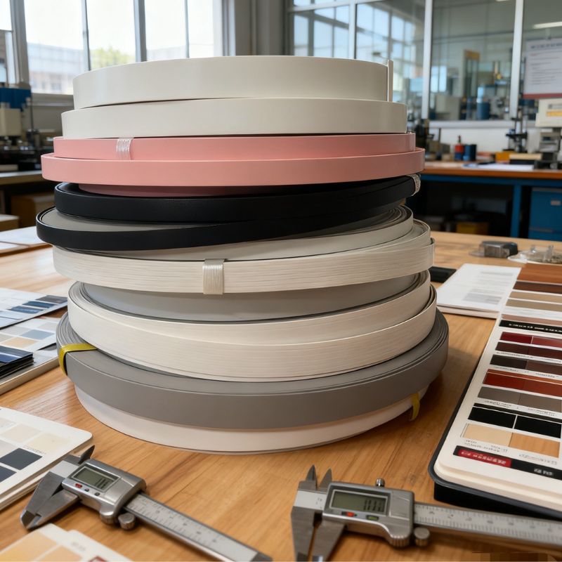 PVC furniture edge banding matte/glossy surface treatment